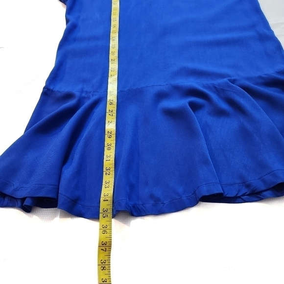 Icōne Royal Blue Ruffle Hem Mini Dress - Picture 4 of 8
